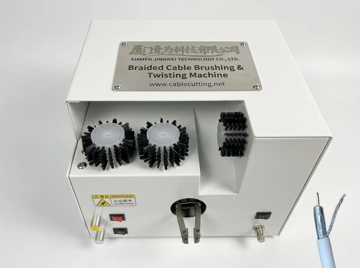 高性能シールドワイヤーブラシ撚り機 WPM-192 | 自動化で生産効率向上