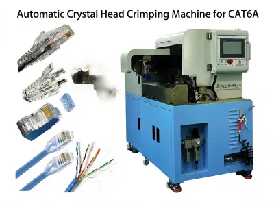 自動クリスタルヘッド圧着機 RJ45 CAT6A対応 WPM-CAT6A