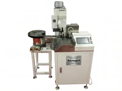 全自動シングルエンド端子圧着機 ワイヤー6mm対応 2T/3Tプレス WPM-R9B Thumb