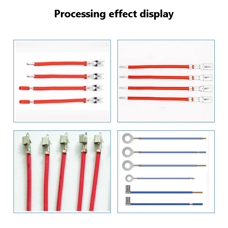 自動ケーブルストリッピング圧着およびツイストマシン、この自動圧着マシン