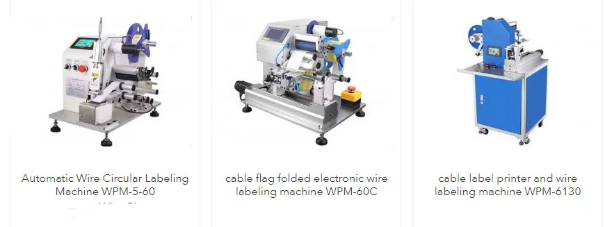 ケーブルラベリングマシン（フラッグ、サーキュラー、フォールド、プリントモデル）は、明確で耐久性のあるワイヤー/ケーブルマーキングを実現し、識別と整理を促進します。