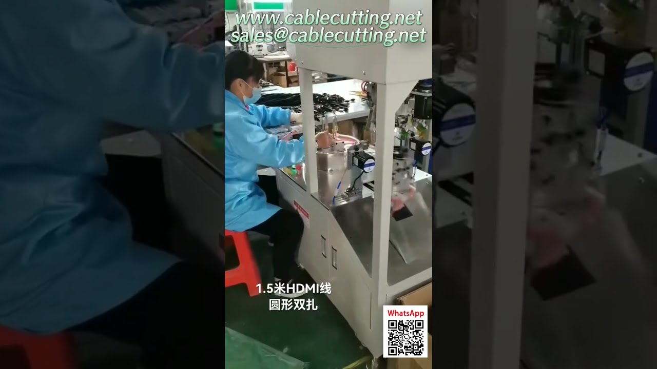 Automatic Wire Cutting and Stripping Machine for Industrial Automation