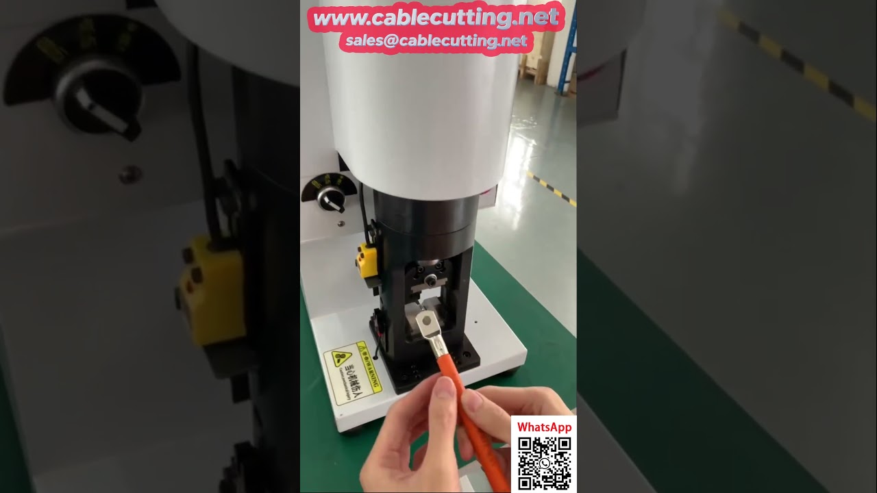 1～200mm²対応！半自動油圧端子圧着機｜産業用ワイヤー処理に最適