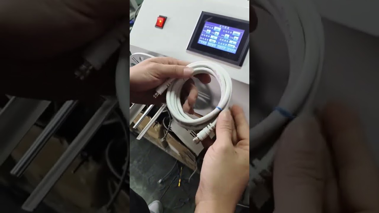 Fast Wire Winding and Tying Machine for Network Cables and More