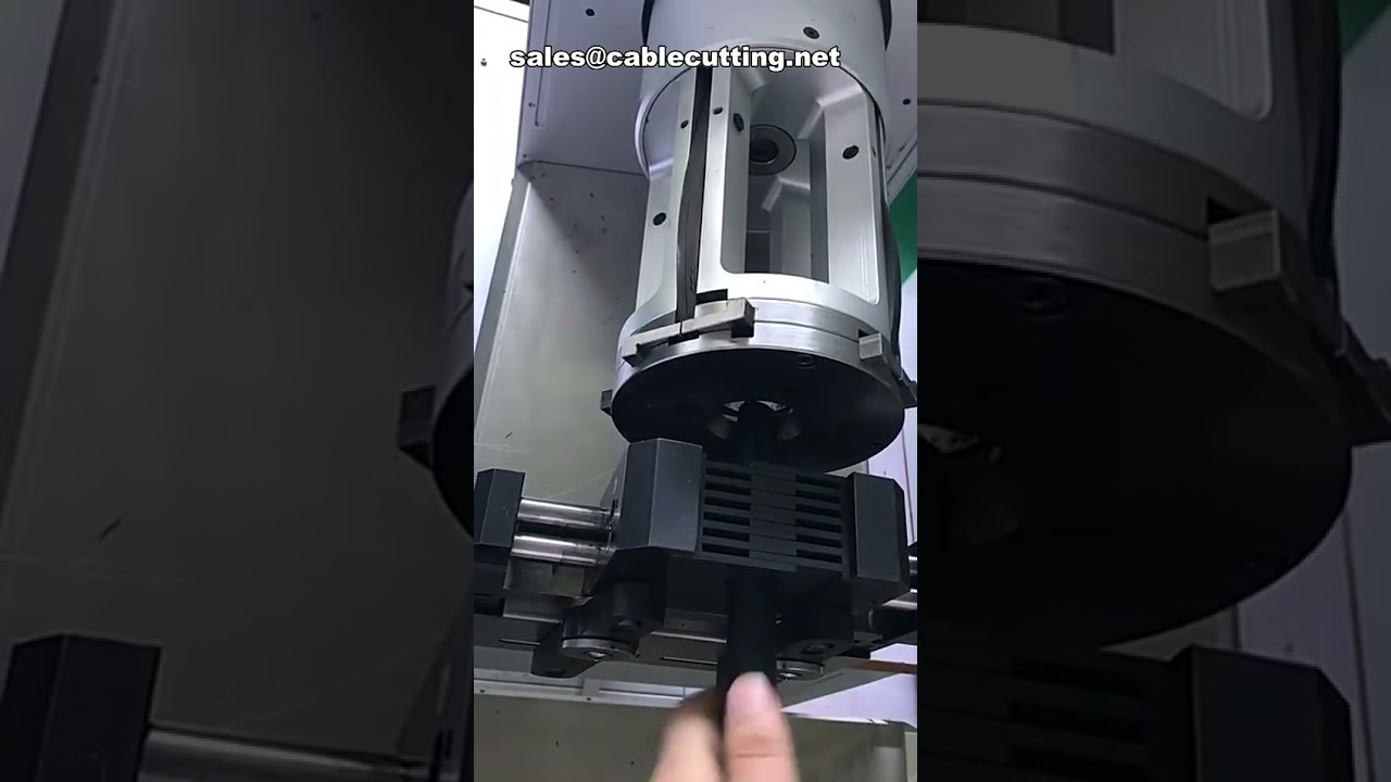 新エネルギー向け同軸ケーブル自動ロータリー剥線機 – 硬いケーブルも高精度処理
