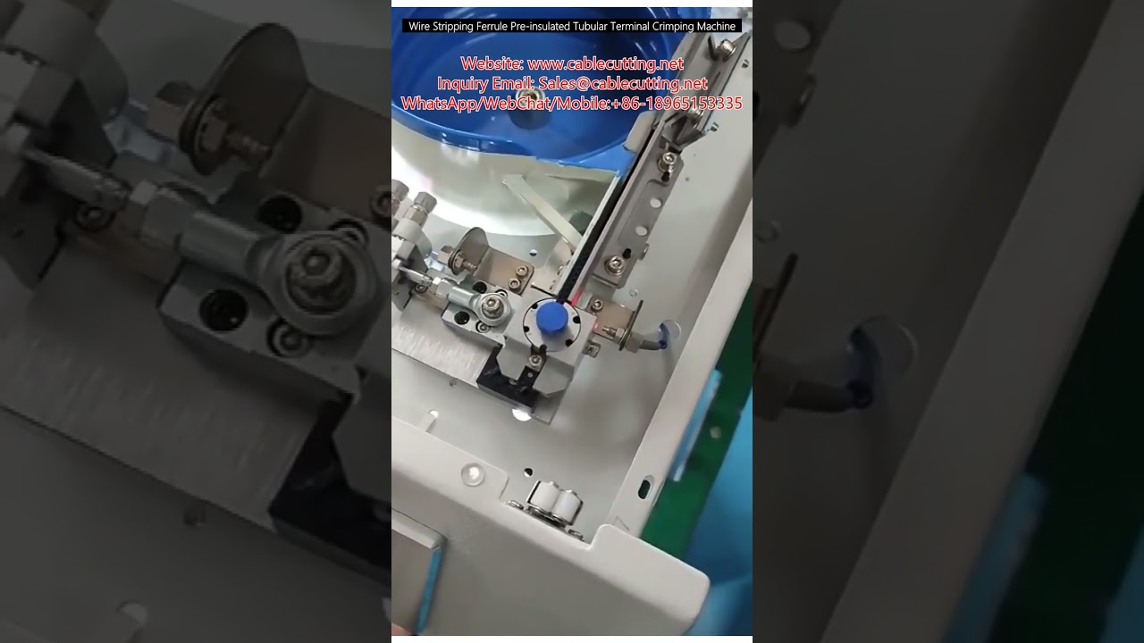 Wire Stripping Ferrule Pre-Insulated Tubular Terminal Crimping Machine