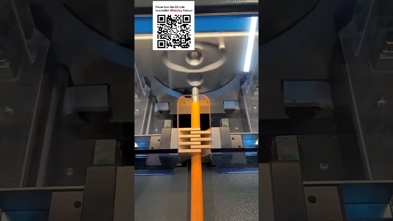 EV High Voltage Cable Shield Processing Machine - Strip, Cut & Fold Back Braid