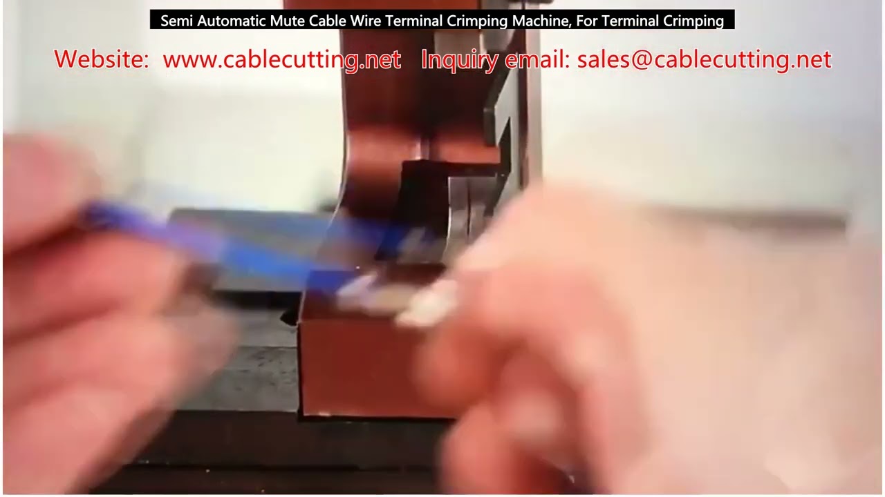Semi-Automatic Mute Cable Wire Terminal Crimping Machine