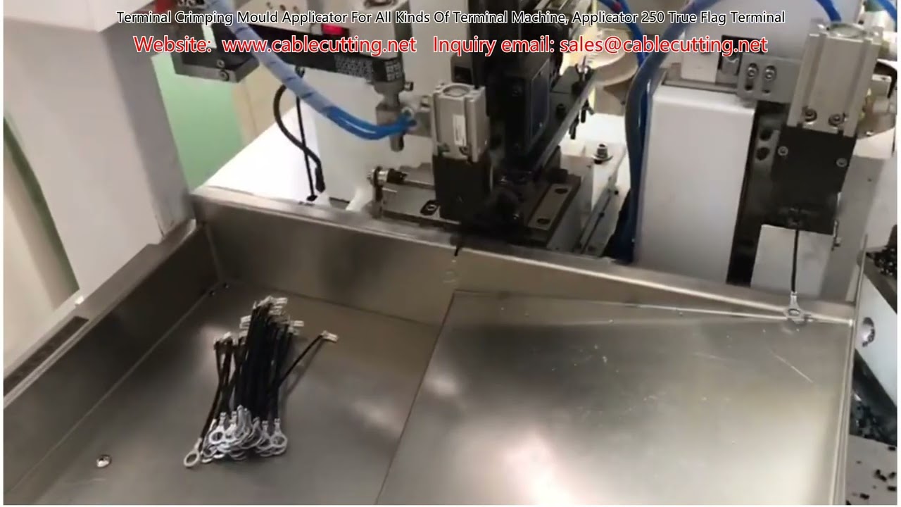 Terminal Crimping Applicator for All Terminal Machines, 250 True Flag Terminals