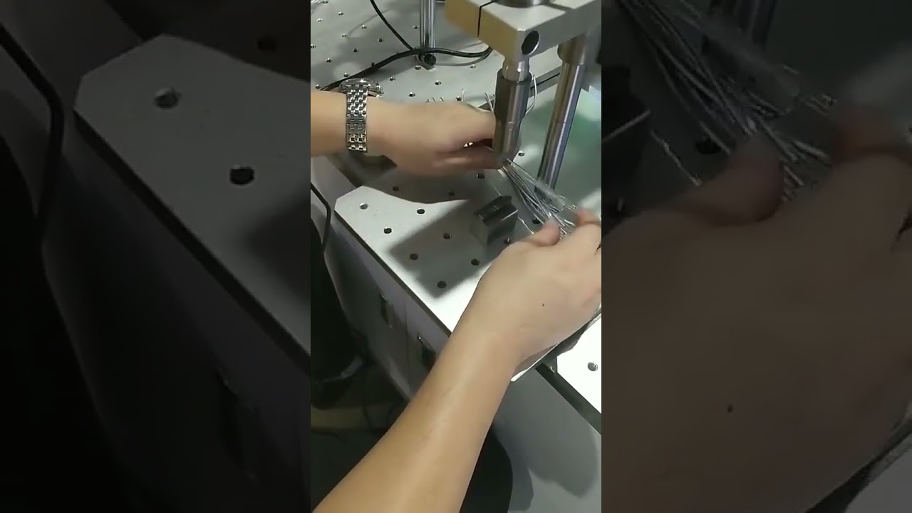 PVCチューブ用超音波端子溶接・はんだ付け機 | 工場自動化 #factory #machine