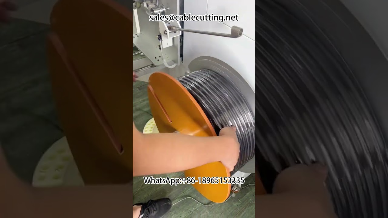 PEホース自動巻取り・計数・切断機｜メーター計測・仕分け対応 #reelingmachine #waterhose