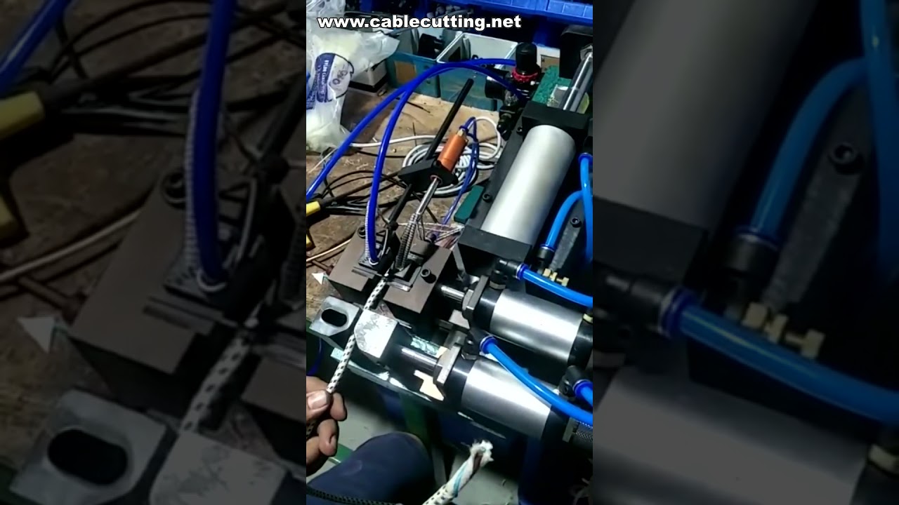 【工場自動化】エア式電線被覆剥離機 | ケーブルストリッパー | ワイヤー皮むきマシン
