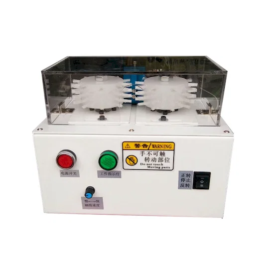 ケーブルシールド編組ブラシ機 BB-1525 - 半自動ワイヤーブラシマシン